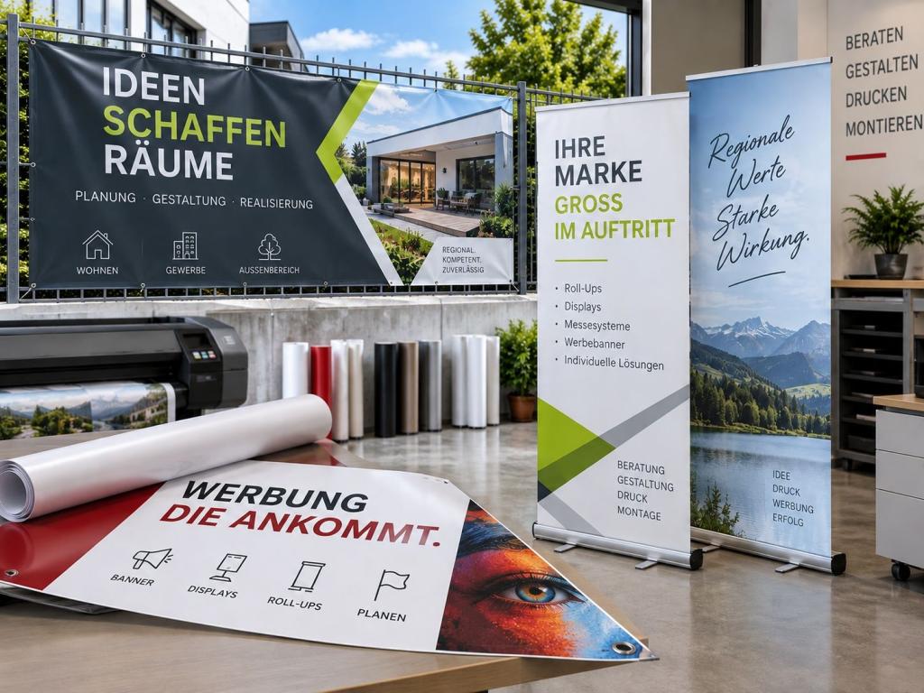 Banner, Planen & Roll-Ups