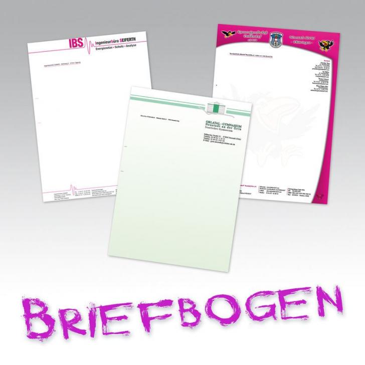 Briefbogen erstellung druck