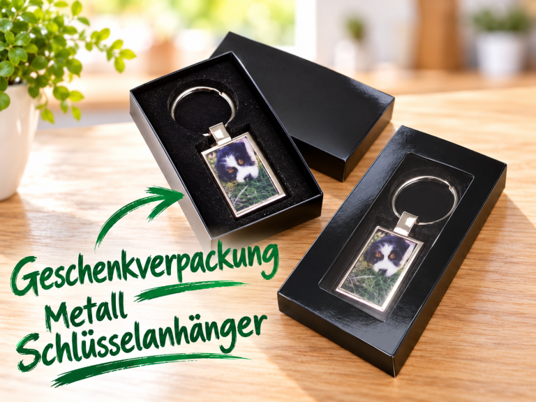 Geschenkverpackung für Katzen-Schlüsselanhänger