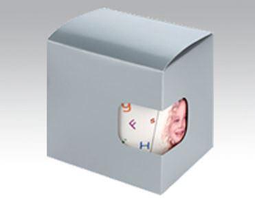Geschenkverpackung Tasse in silber