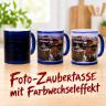 Foto-Zaubertasse mit Farbwechseleffekt bei Wärme