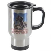 Edelstahl Thermobecher silber