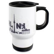 Edelstahl Thermobecher weiß Edelstahl Thermobecher weiß